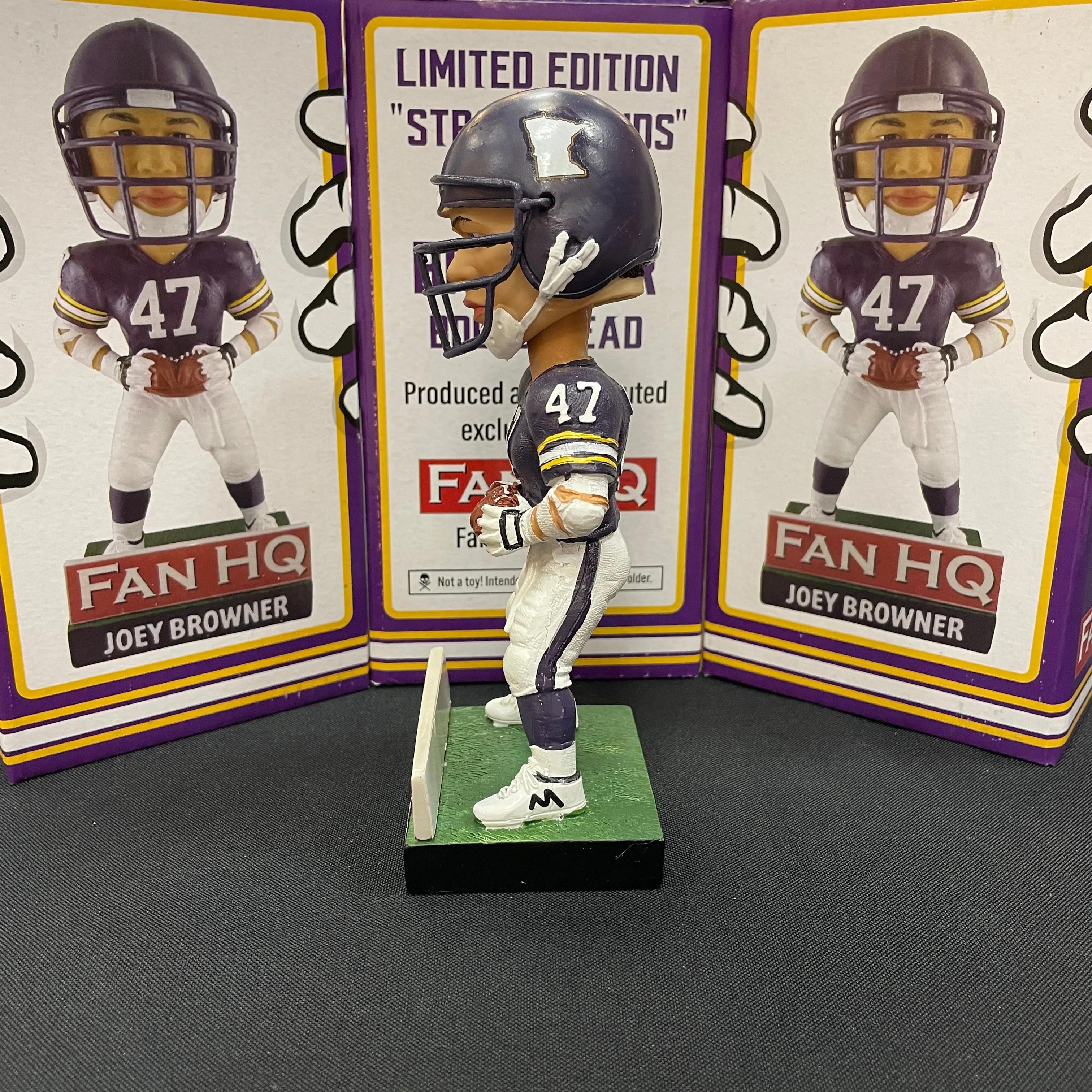 Joey Browner Autographed Fan HQ Exclusive Bobblehead