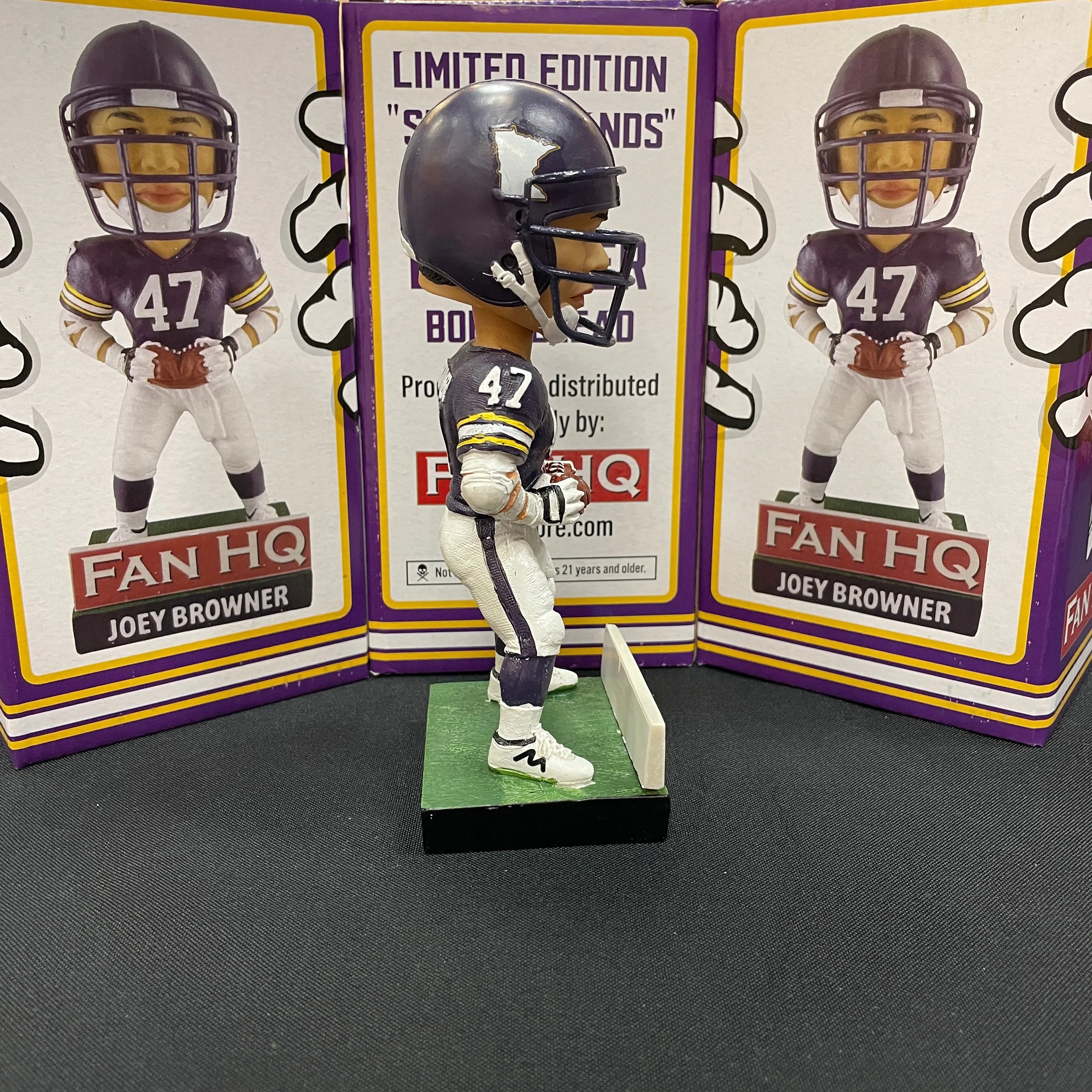 Joey Browner Autographed Fan HQ Exclusive Bobblehead