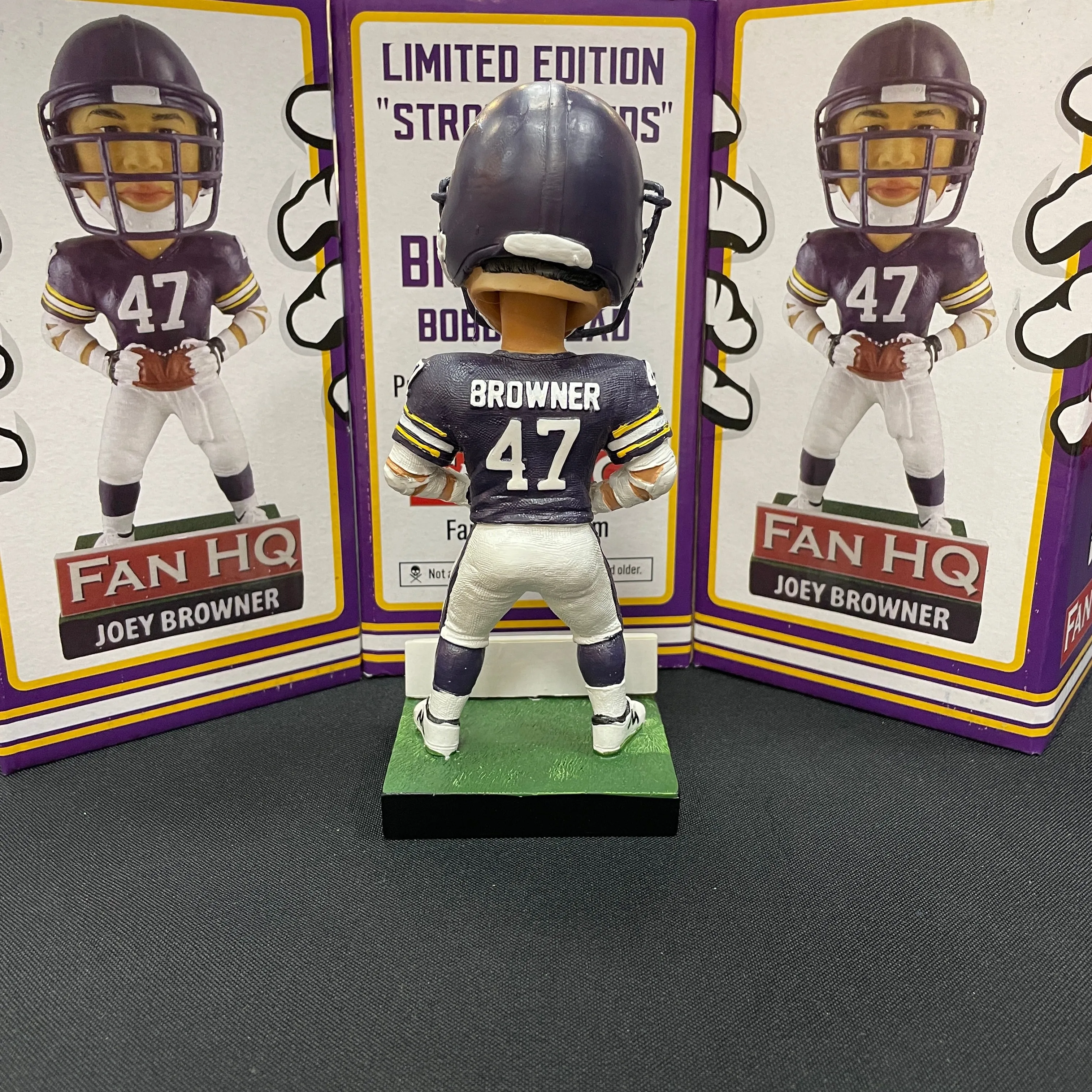 Joey Browner Autographed Fan HQ Exclusive Bobblehead