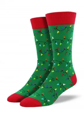 Men's Christmas Lights Graphic Socks