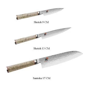 MIYABI Special edition Birchwood Japanese knife 3pcs Set Japanese knife