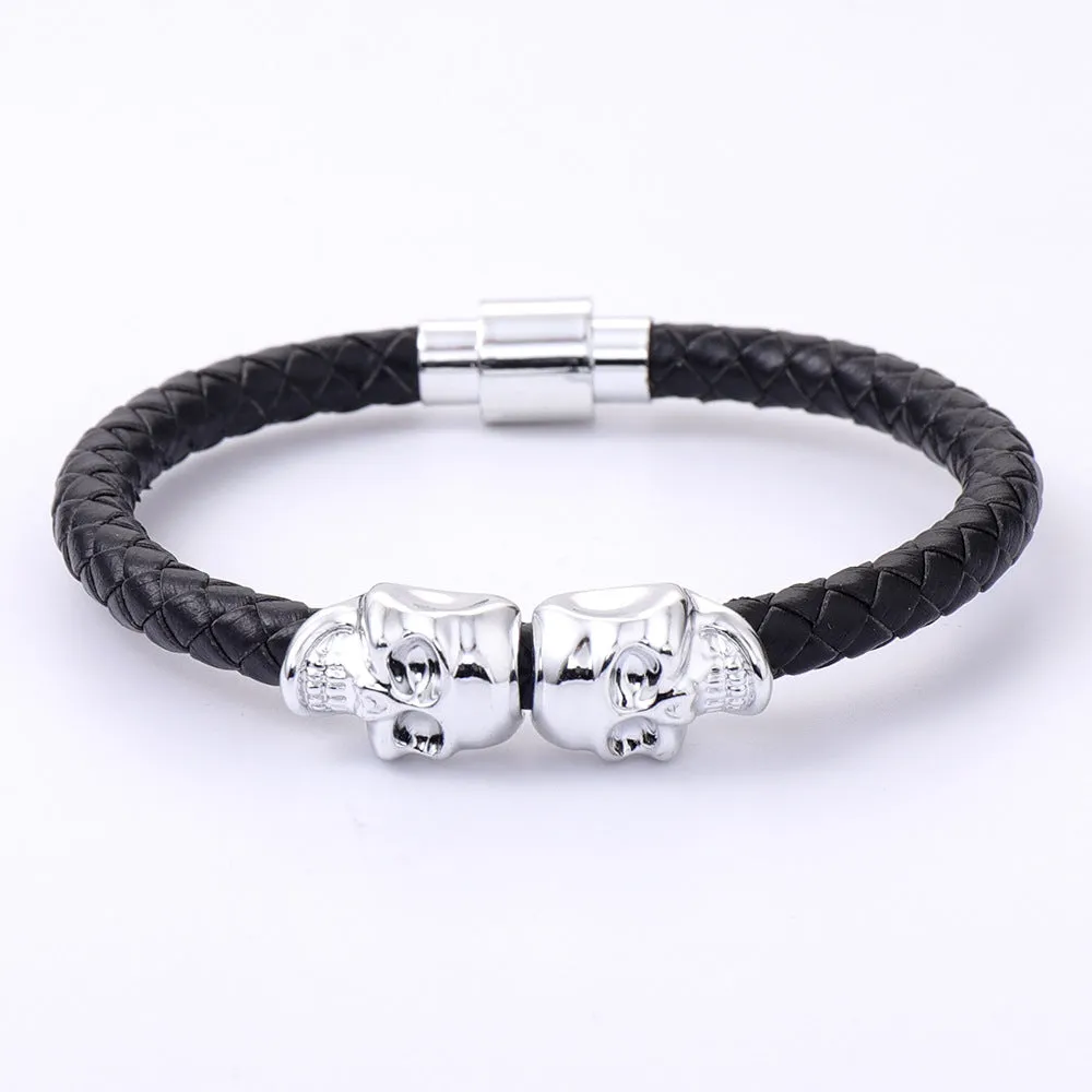 New Men's Ghost Head Bracelet Punk  Skull Bracelet