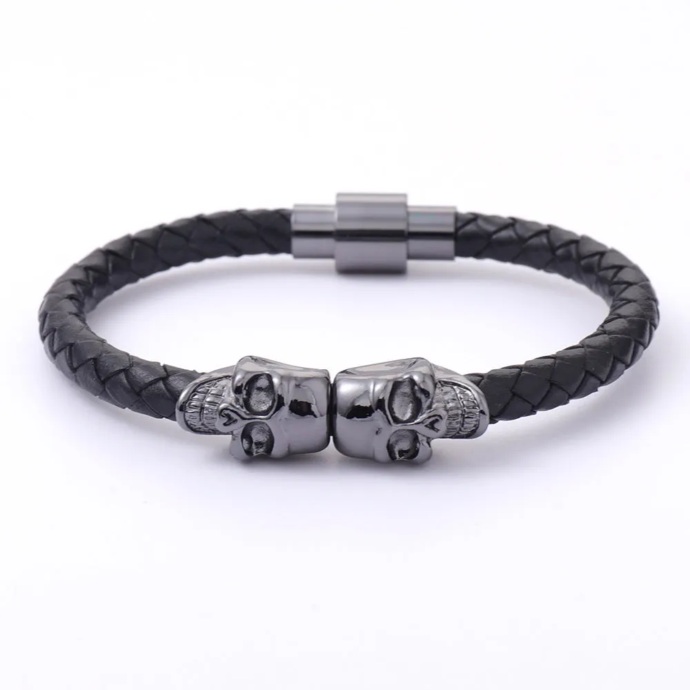 New Men's Ghost Head Bracelet Punk  Skull Bracelet