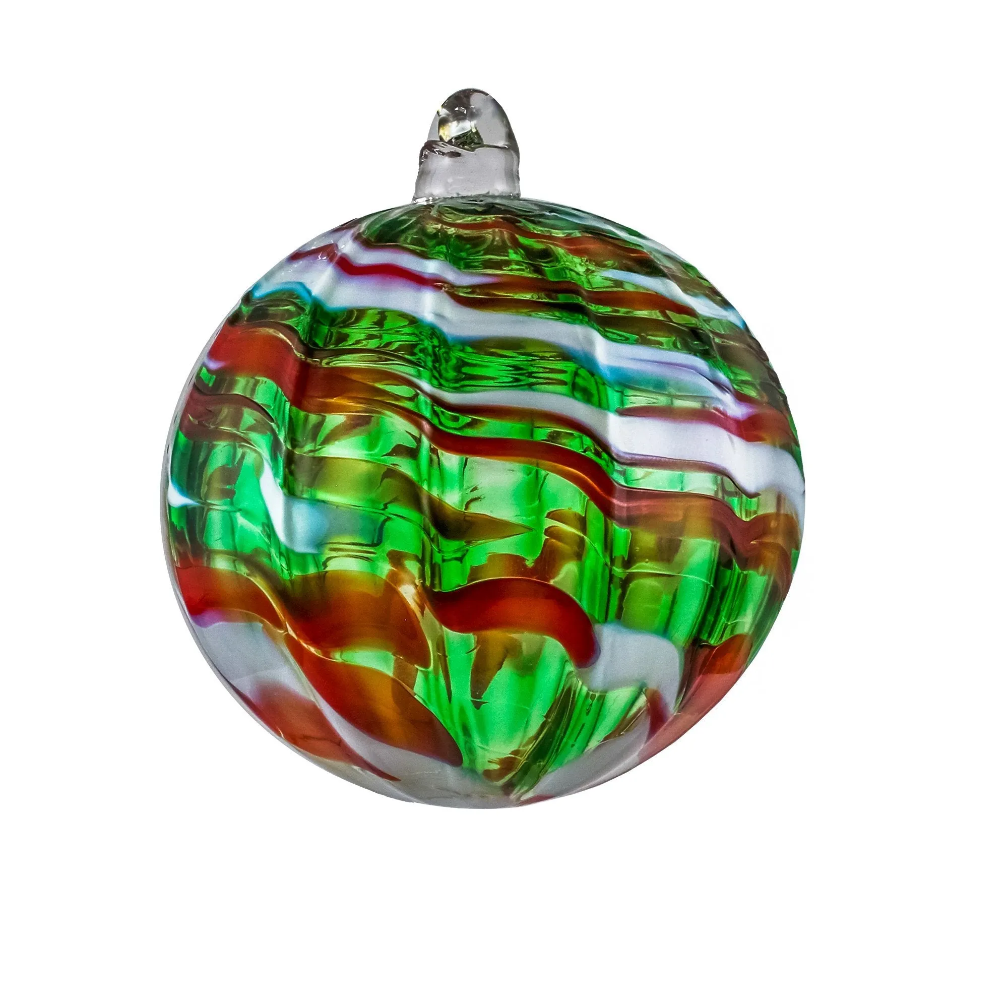 Optic Shaped Blown Glass Ornaments