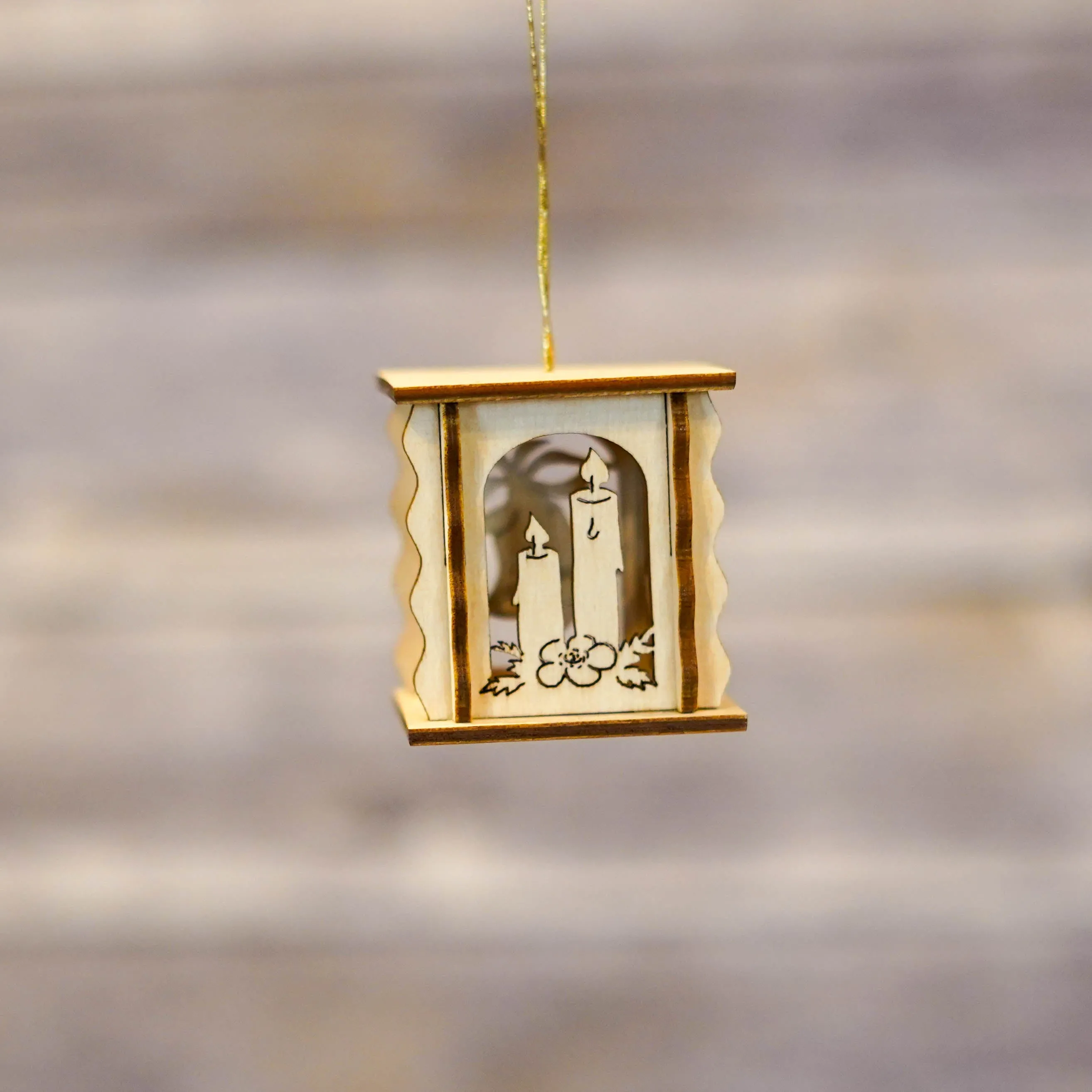 Ornament - 3D Lantern with Nativity