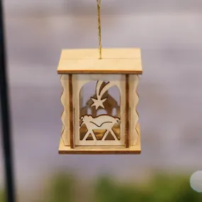 Ornament - 3D Lantern with Nativity