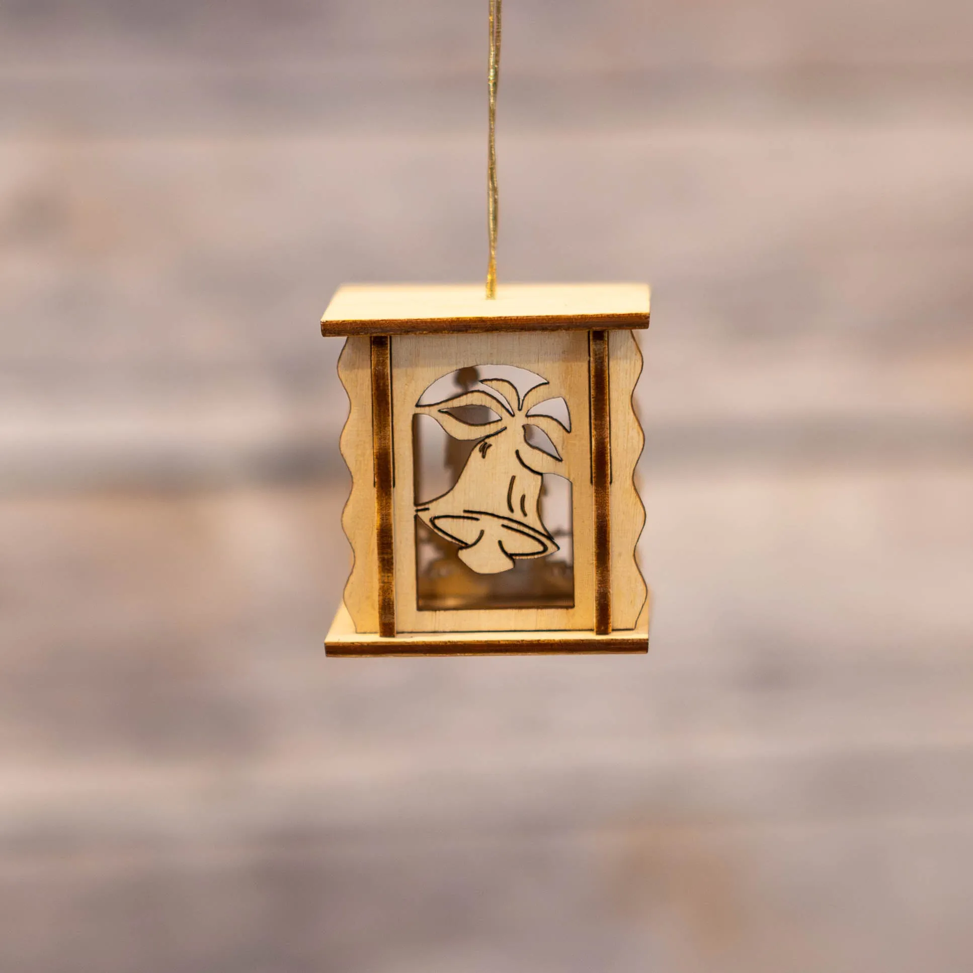 Ornament - 3D Lantern with Nativity