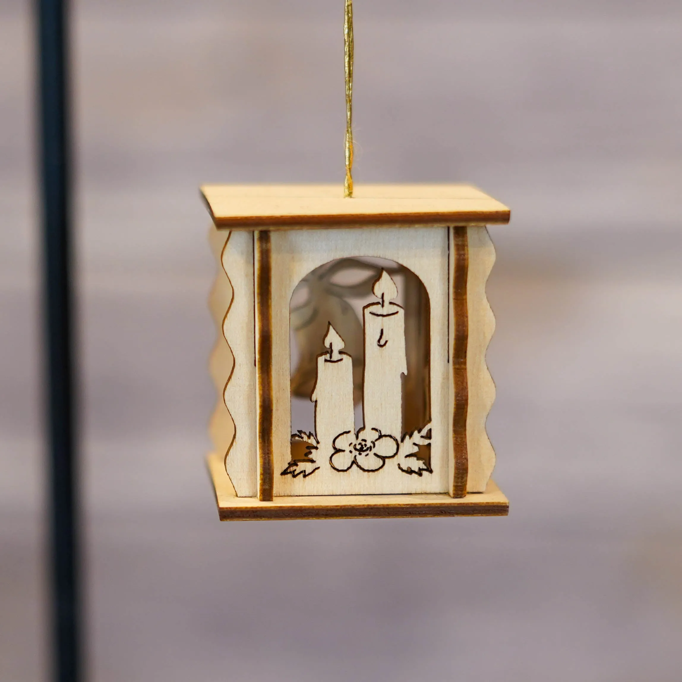 Ornament - 3D Lantern with Nativity