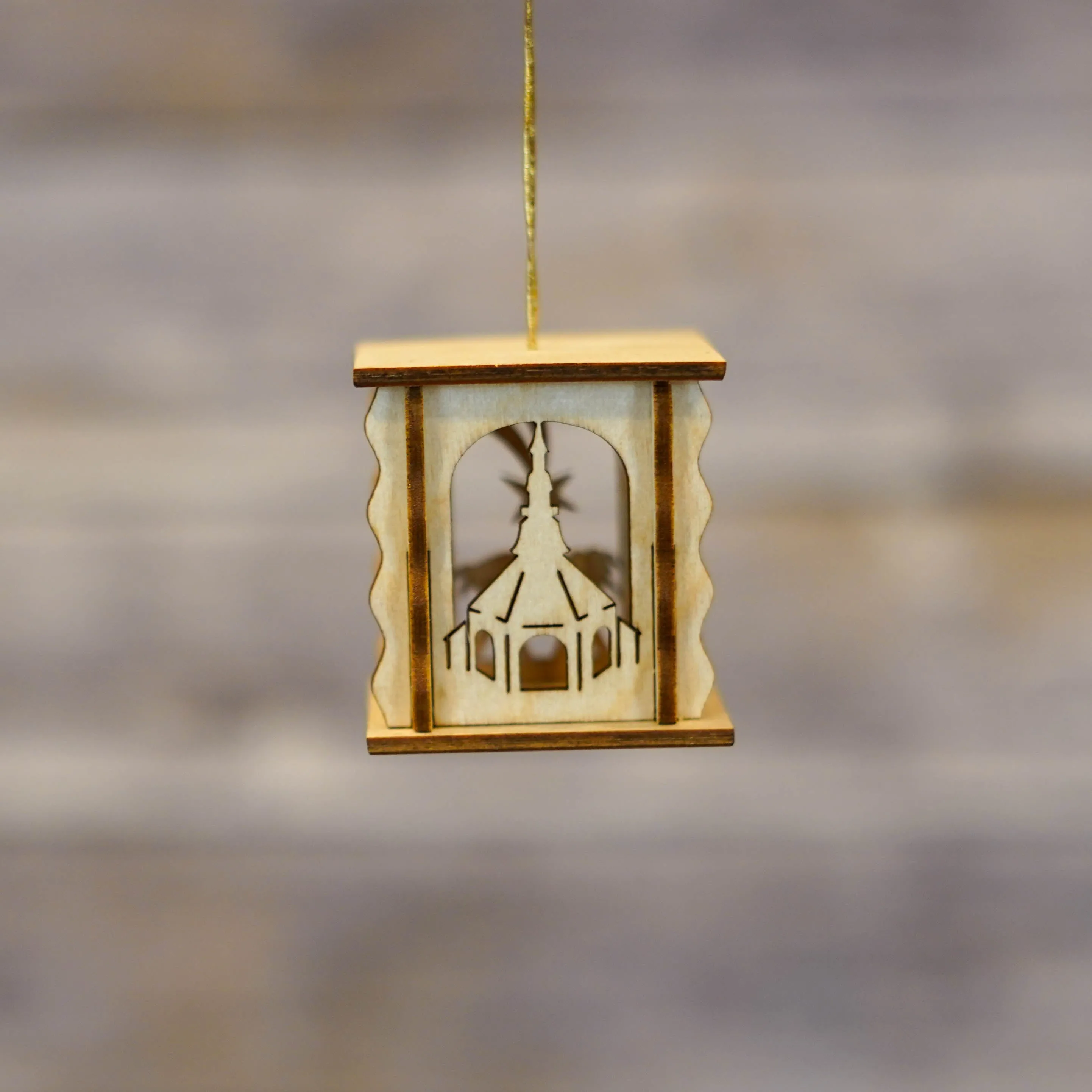 Ornament - 3D Lantern with Nativity