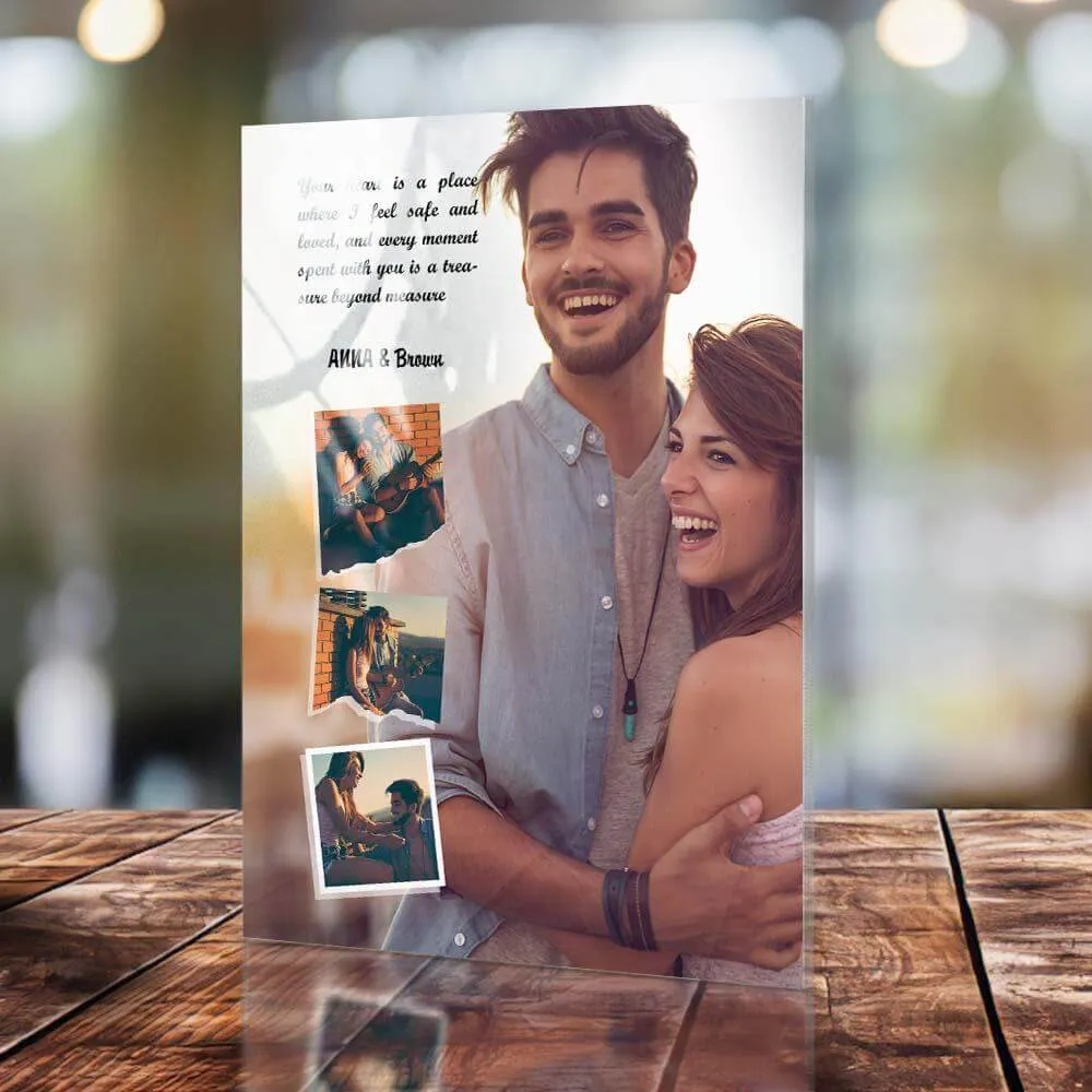 Personalized Custom Engraved Photo Glass Plaque