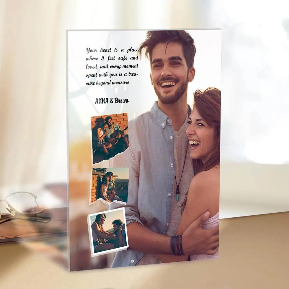 Personalized Custom Engraved Photo Glass Plaque