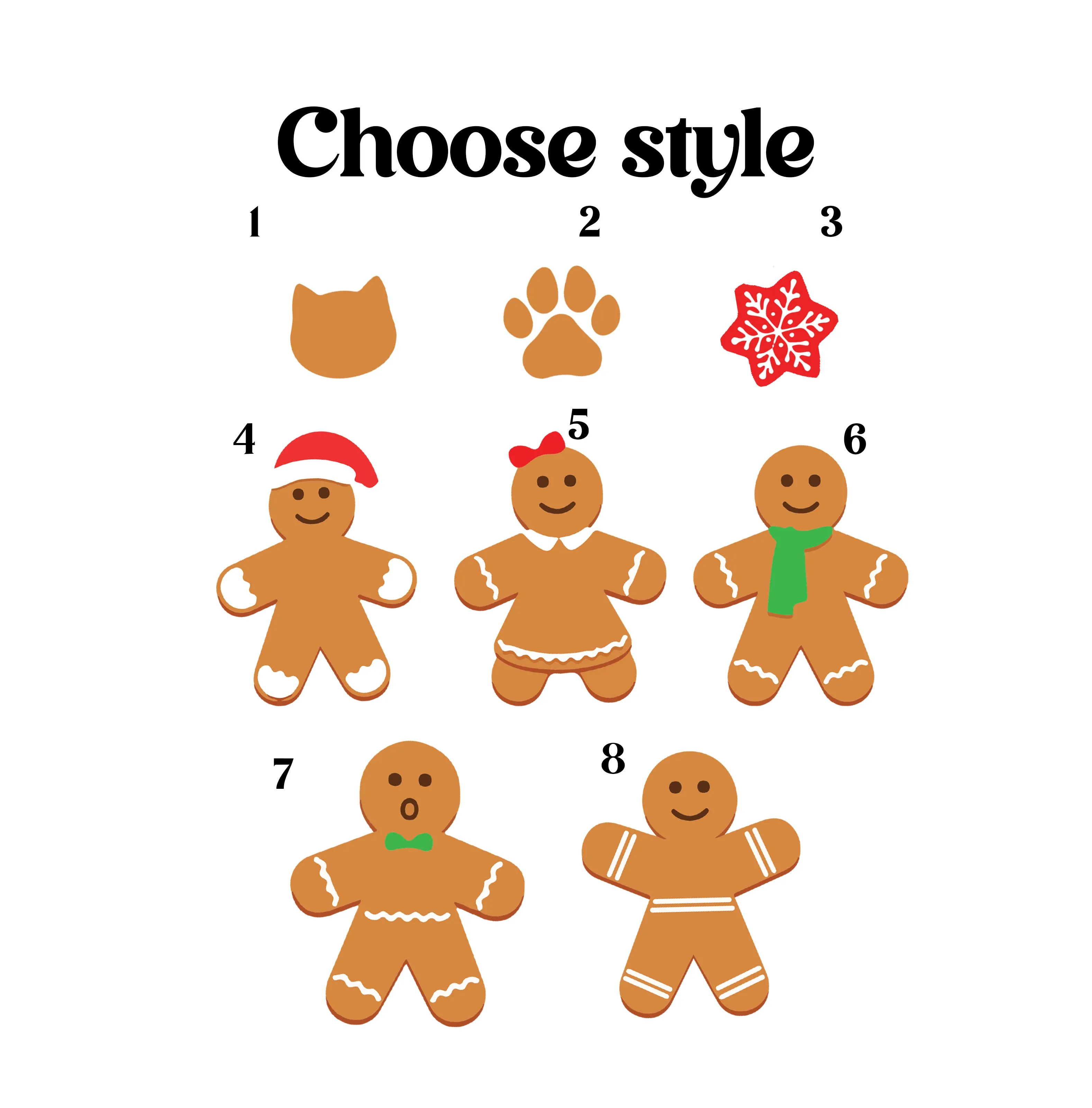 Personalized Family Christmas Ornaments, Gingerbread Ornament For Family CF222