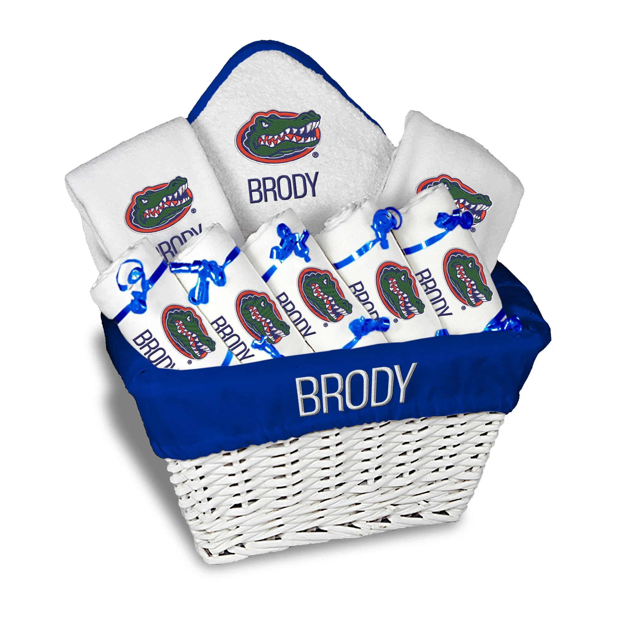 Personalized Florida Gators Large Basket - 9 Items