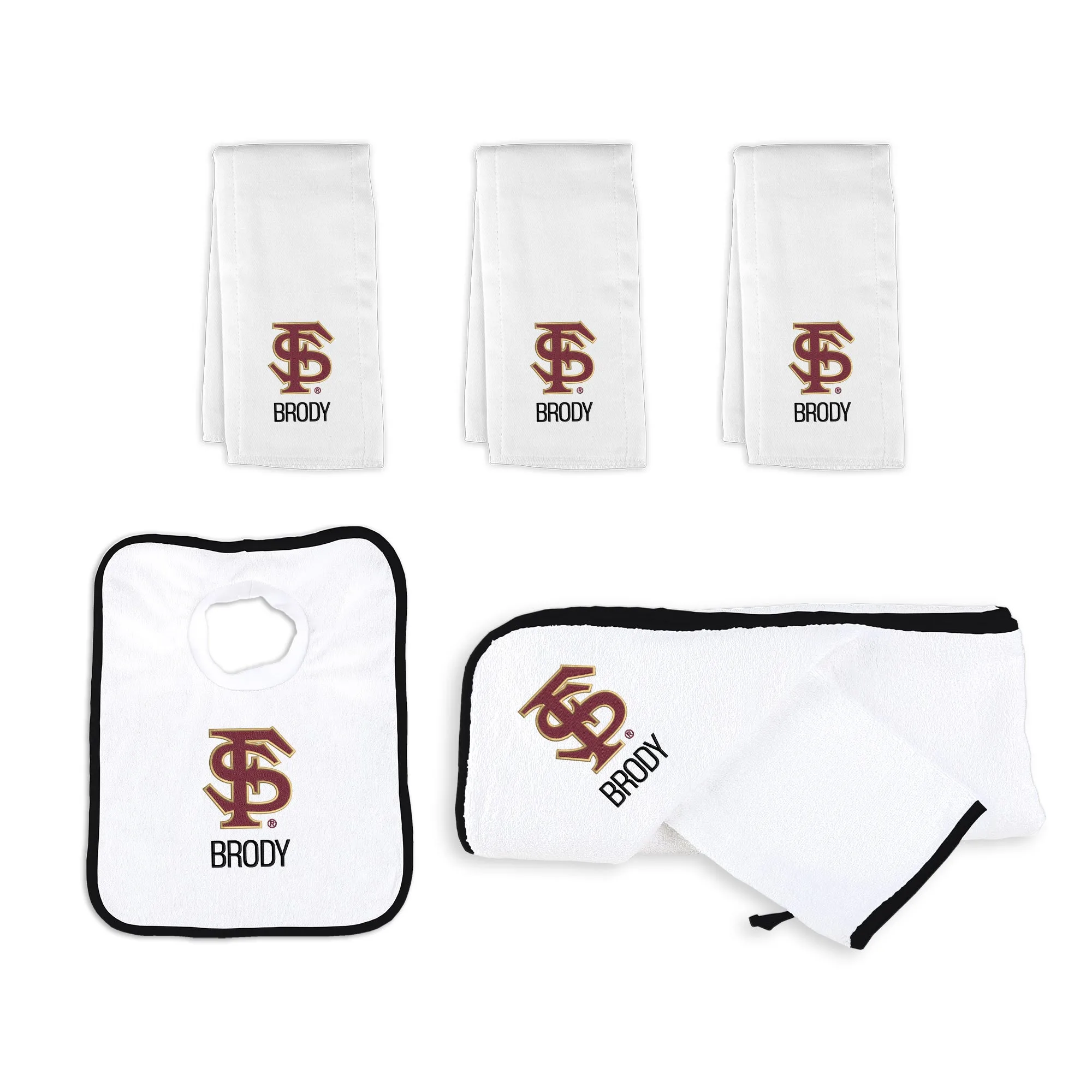 Personalized Florida State Seminoles FS Medium Basket - 6 Items