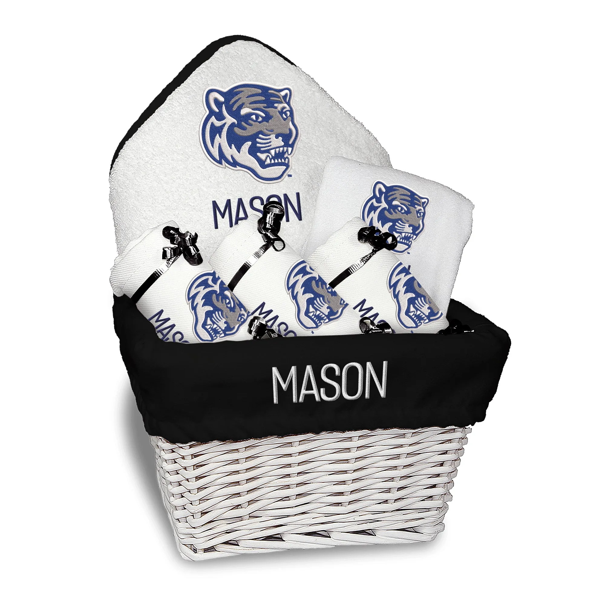 Personalized Memphis Tigers Tiger Head Medium Basket - 6 Items