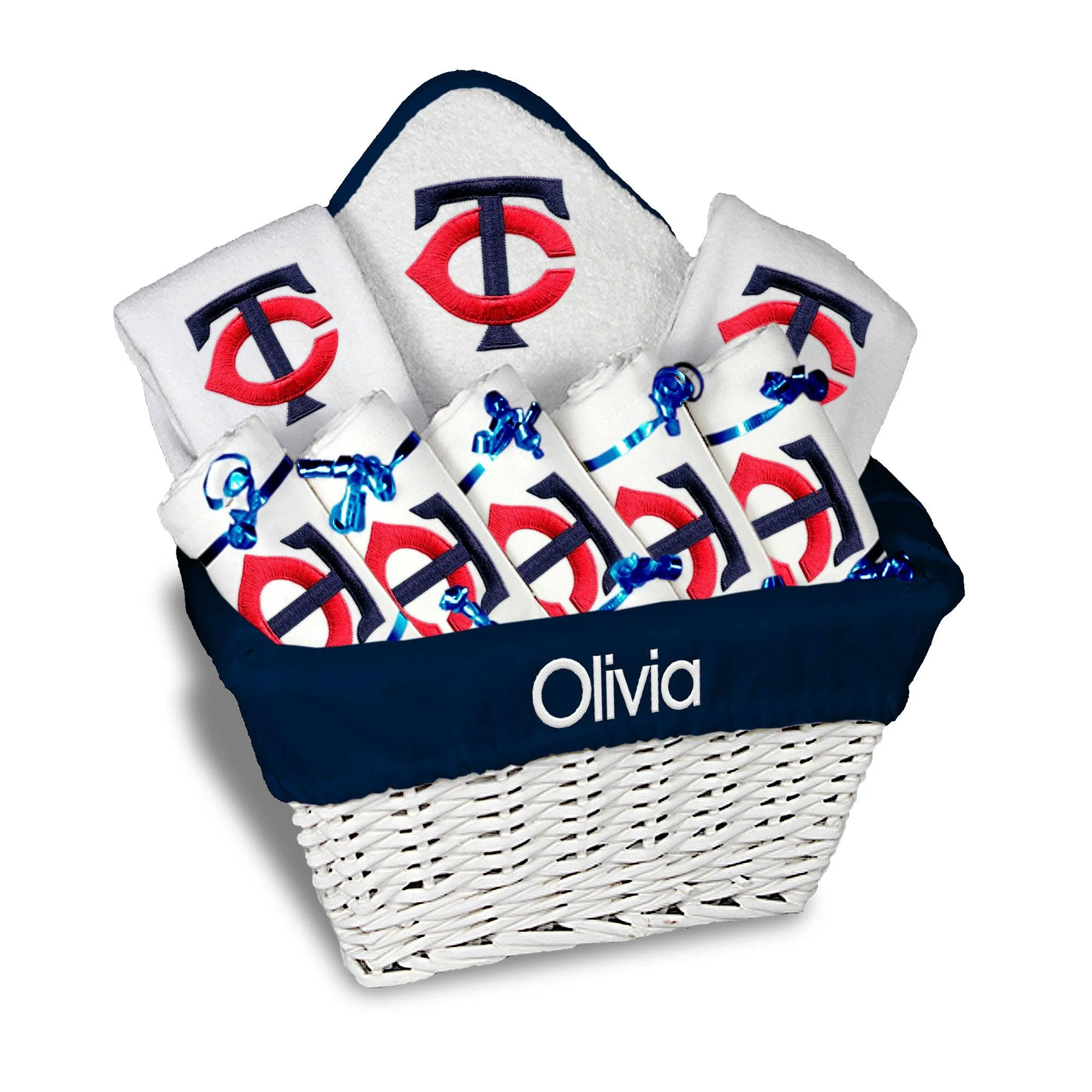 Personalized Minnesota Twins Large Basket - 9 Items