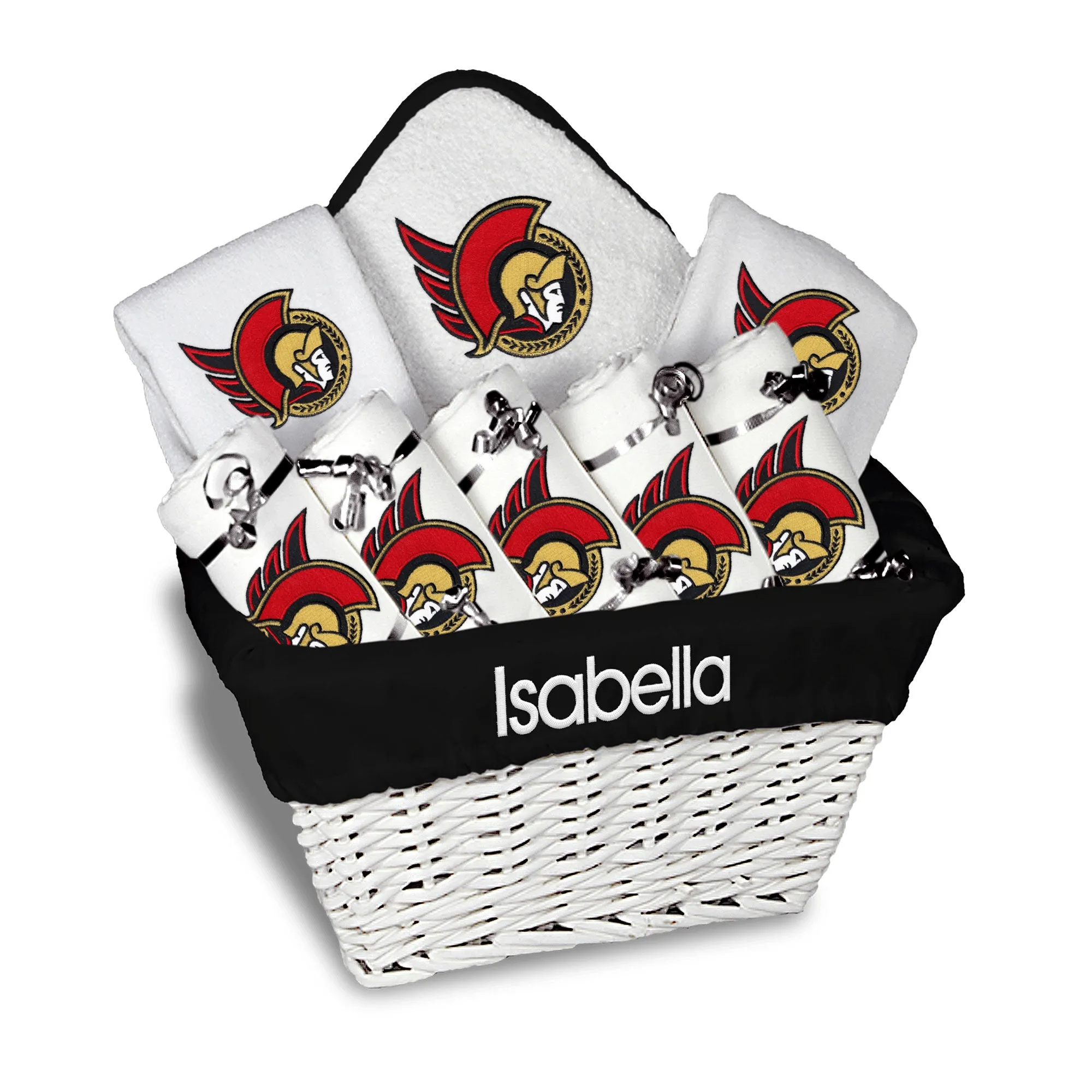 Personalized Ottawa Senators Large Basket - 9 Items