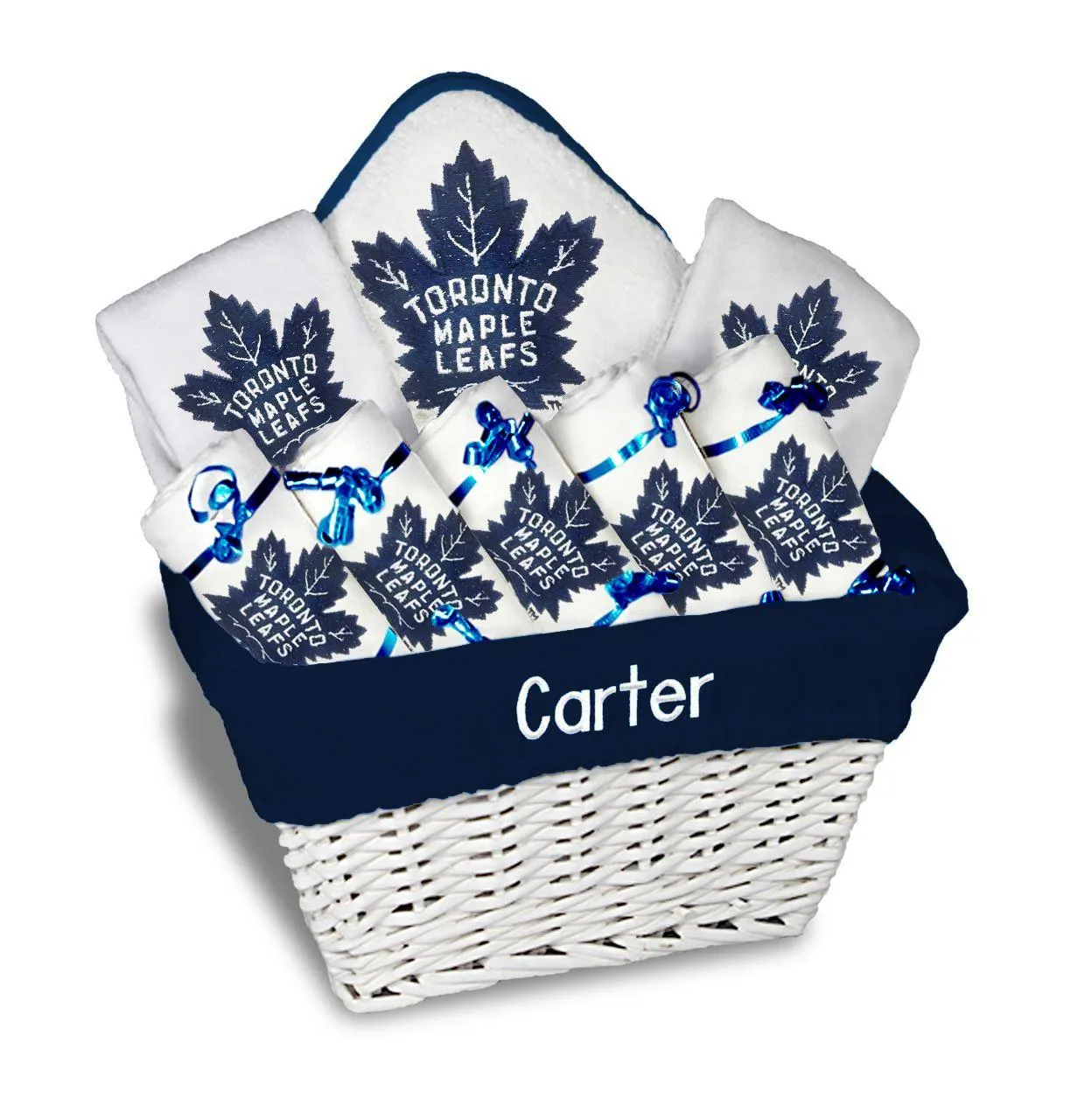 Personalized Toronto Maple Leafs Large Basket - 9 Items