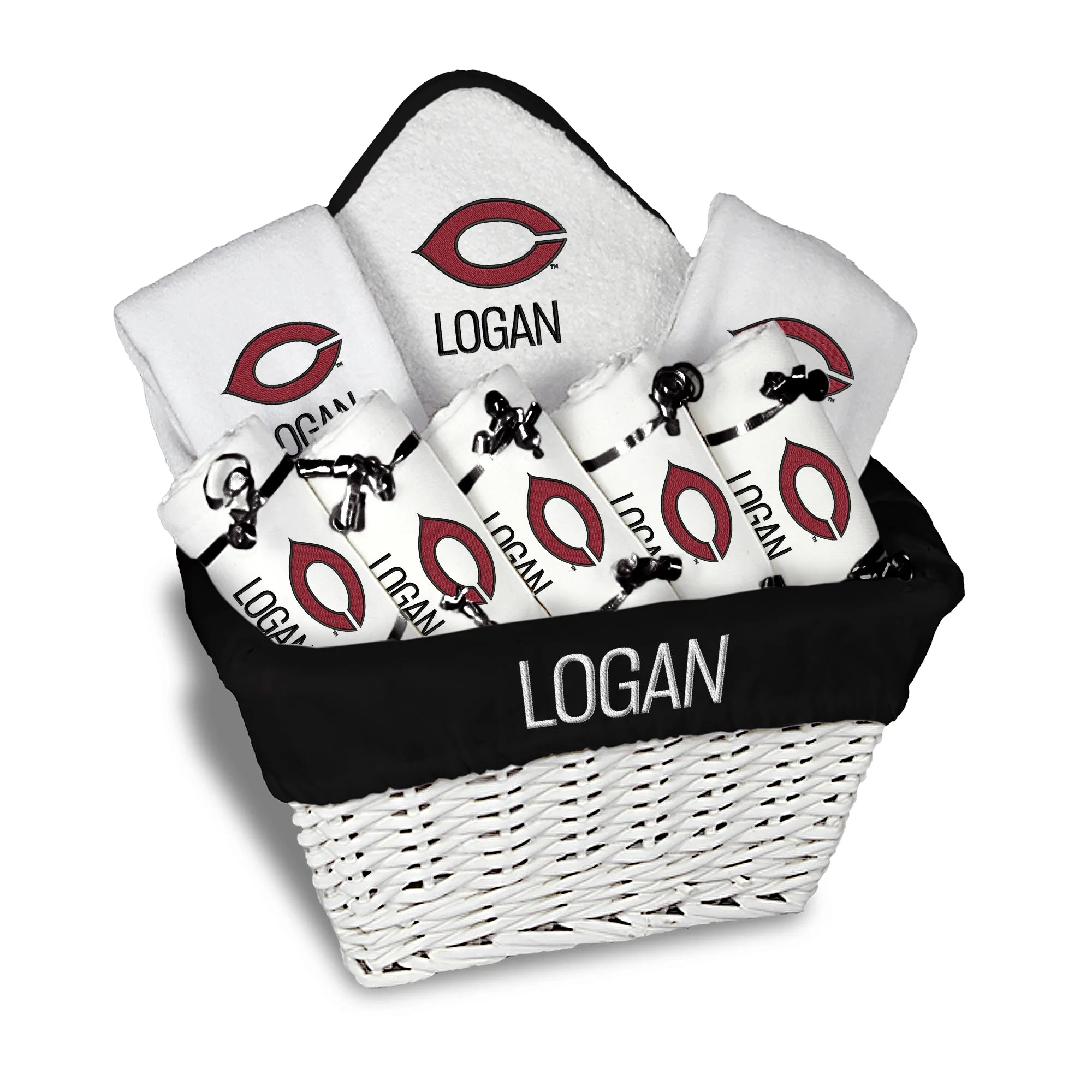 Personalized UChicago Maroons Large Basket - 9 Items