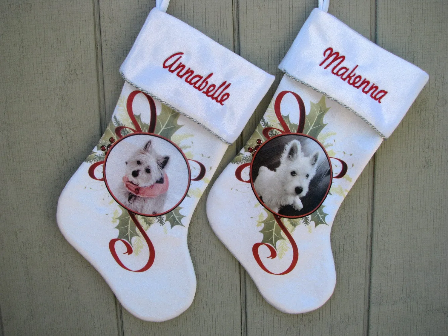 Pet Christmas Stocking - Cat Dog Bird Horse - Personalized