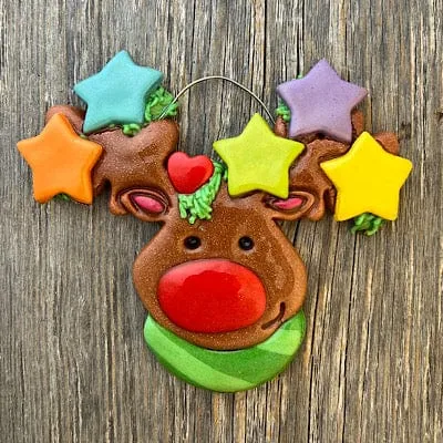 Reindeer Stars Family Christmas Ornament