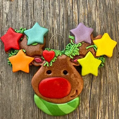 Reindeer Stars Family Christmas Ornament