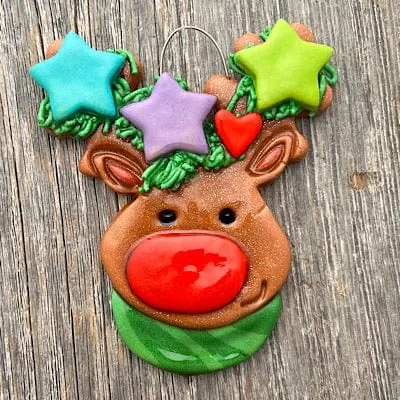 Reindeer Stars Family Christmas Ornament