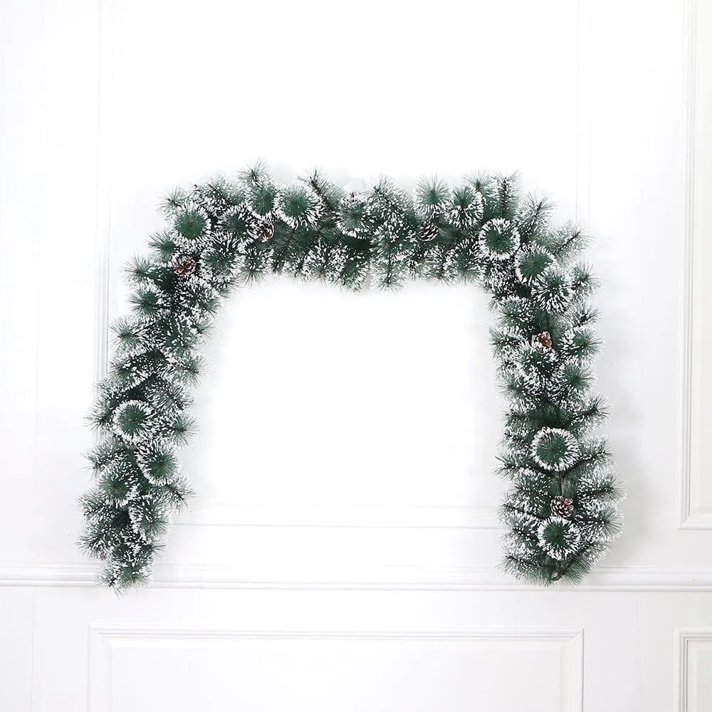 Snow Pine Flocked Berries Garland (2.7m)