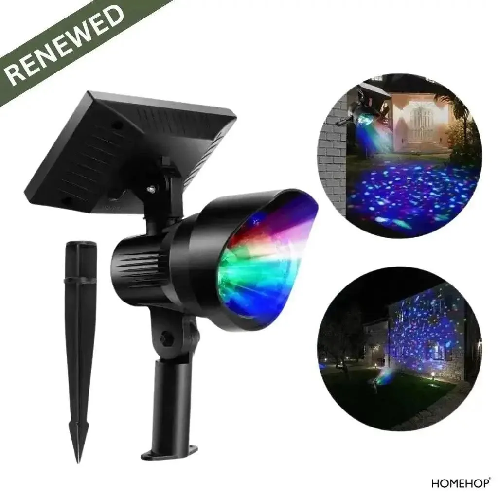 Solar LED DJ Lights Outdoor Focus Garden Light For Home, Pathway Decoration (RGB, Waterproof)(Renewed)