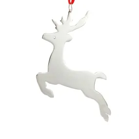 Sterling Silver Christmas Tree Decoration Reindeer