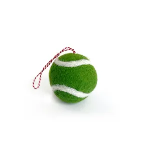 Tennis Ball Ornament, Felt Wool