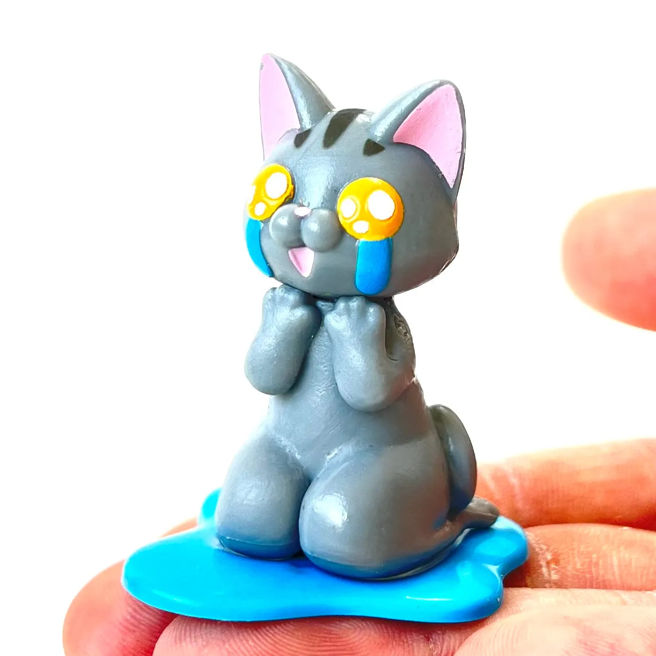 X 70956 Crying Cat Figurine Capsule-DISCONTINUED