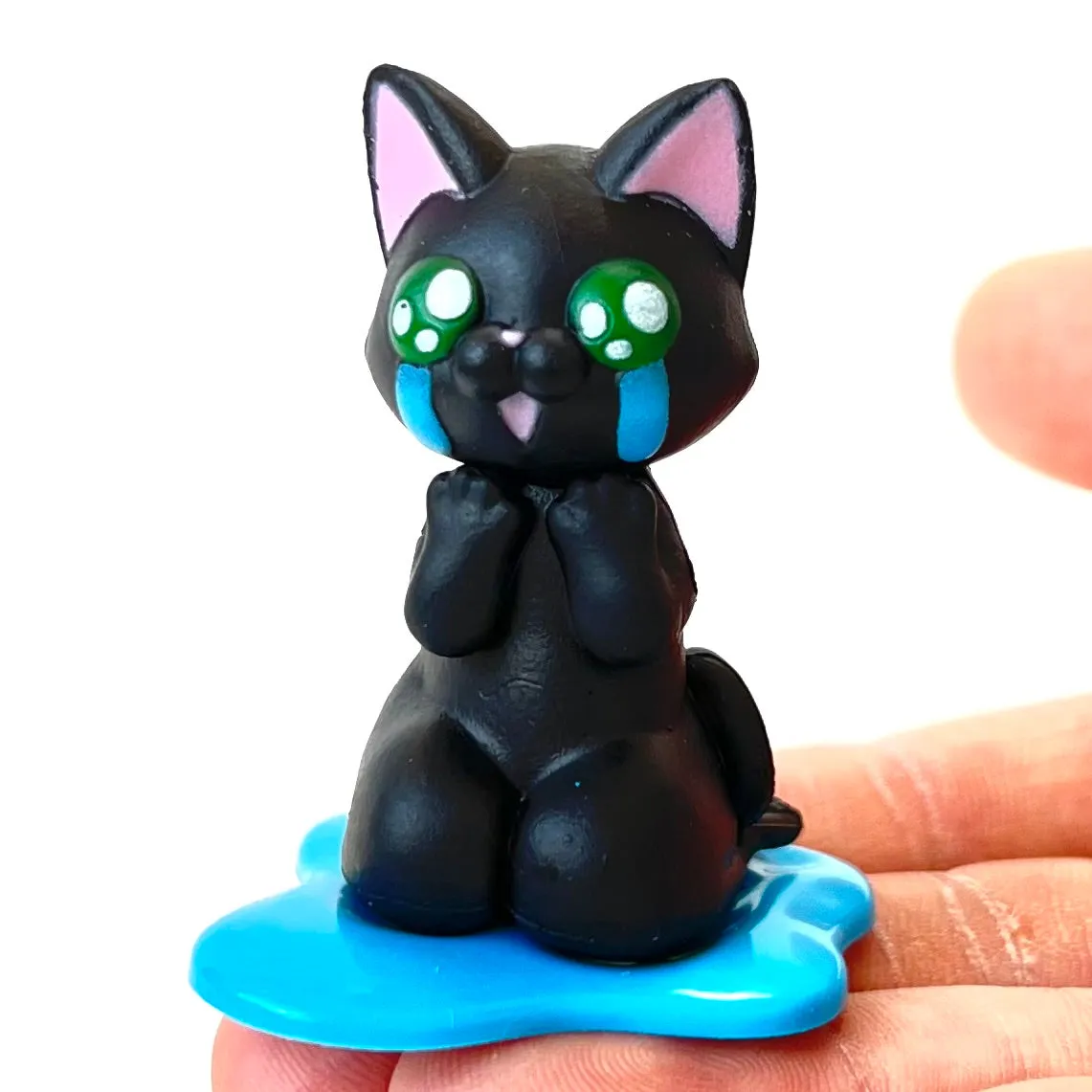 X 70956 Crying Cat Figurine Capsule-DISCONTINUED