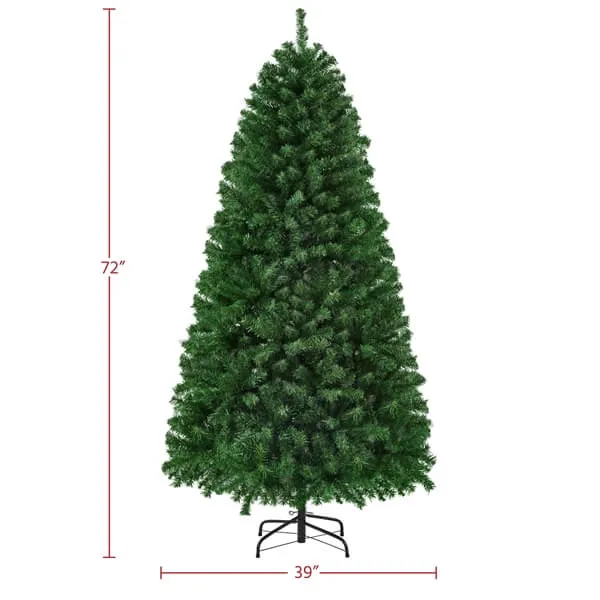 Yaheetech 4.5’/6’/7.5’/9’ Artificial Green Christmas Tree