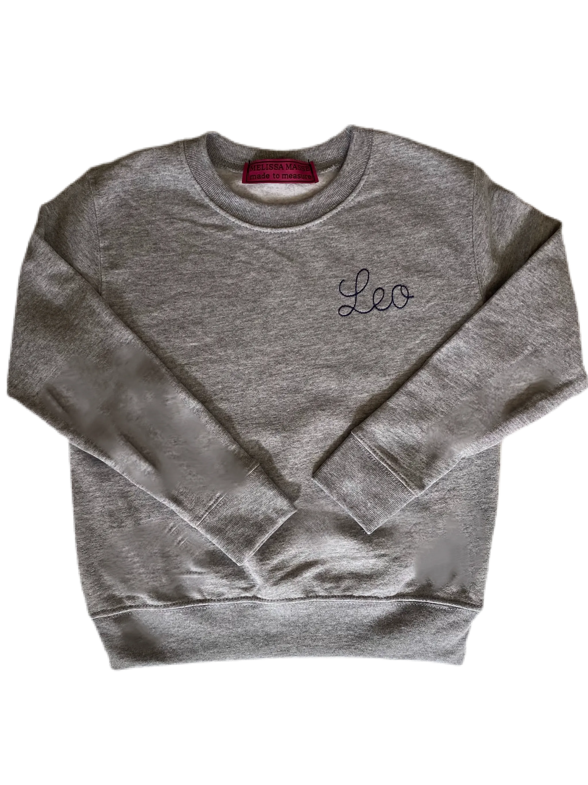 Youth size Pullover sweatshirt with personalized with embroidered monogram or Name