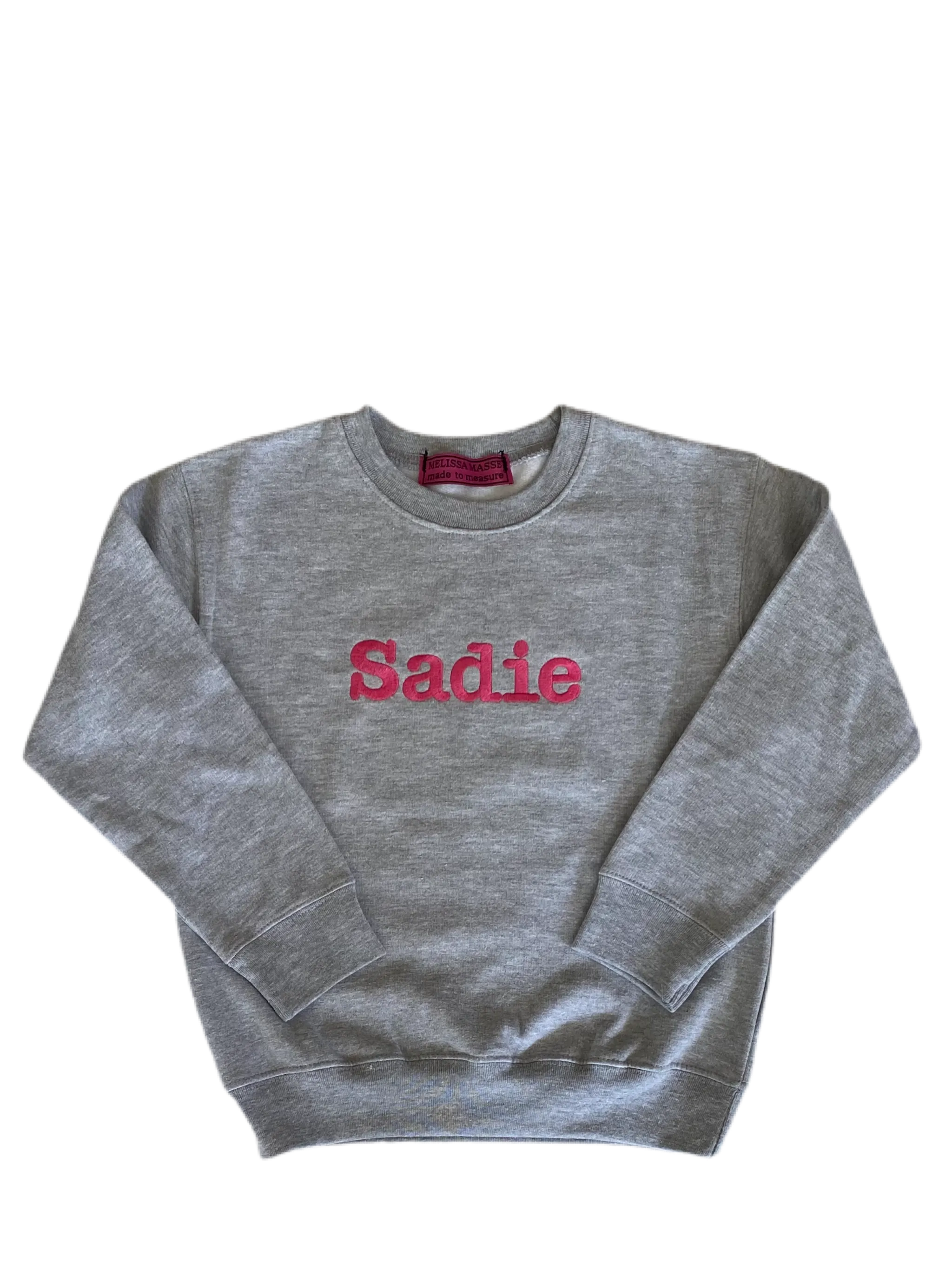 Youth size Pullover sweatshirt with personalized with embroidered monogram or Name