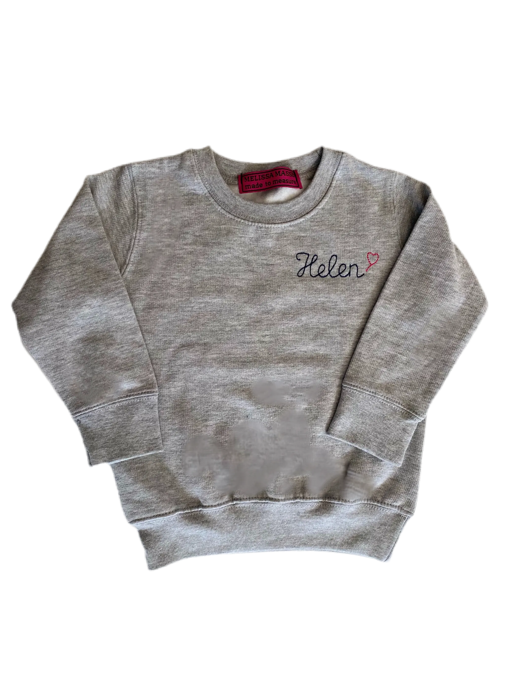 Youth size Pullover sweatshirt with personalized with embroidered monogram or Name