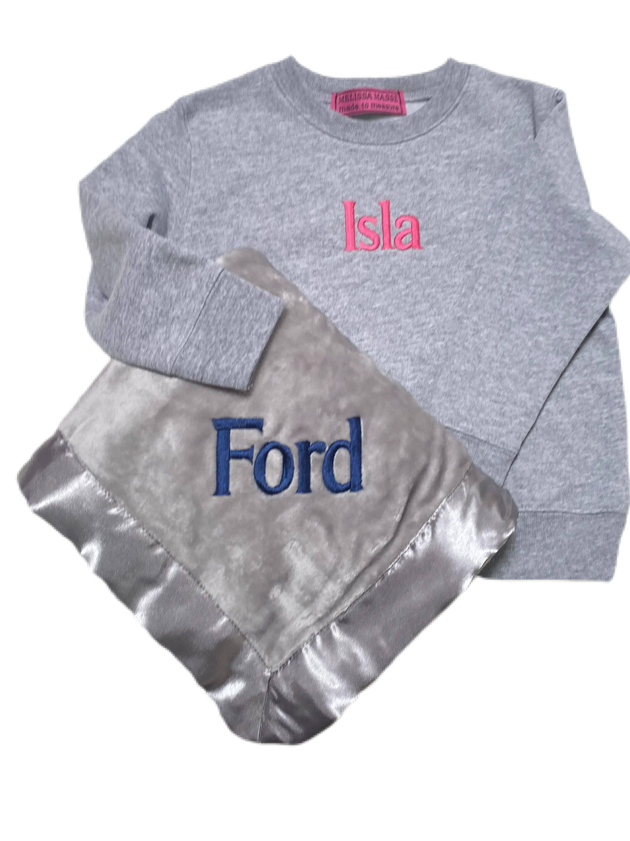 Youth size Pullover sweatshirt with personalized with embroidered monogram or Name