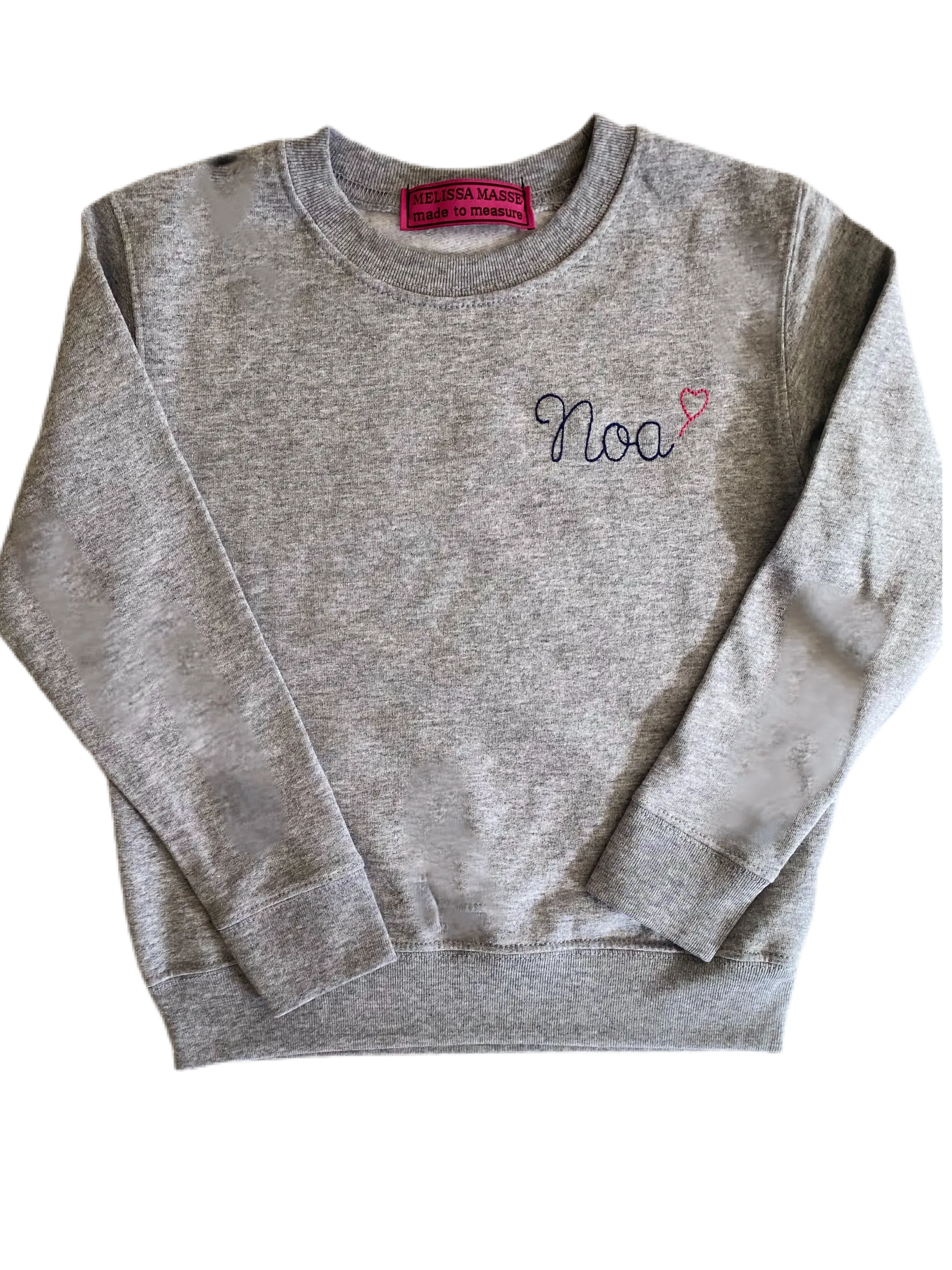 Youth size Pullover sweatshirt with personalized with embroidered monogram or Name